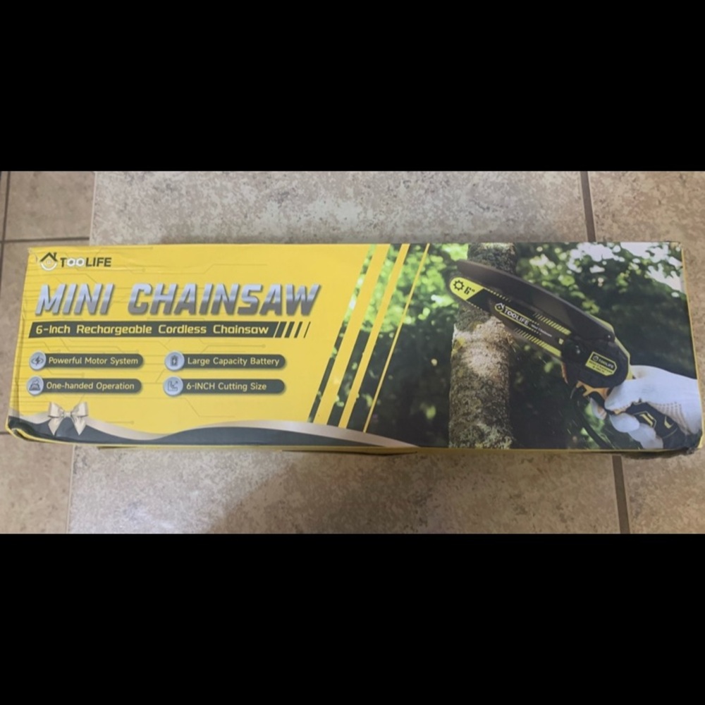 New! “TOOLIFE” 6-Inch Rechargeable Cordless Mini Chainsaw.